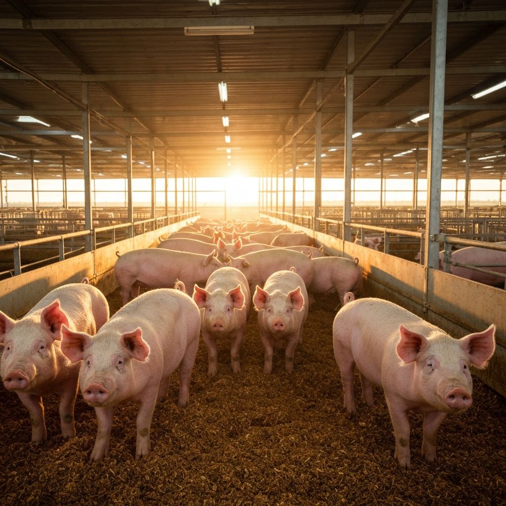 Porcs en bonne santé